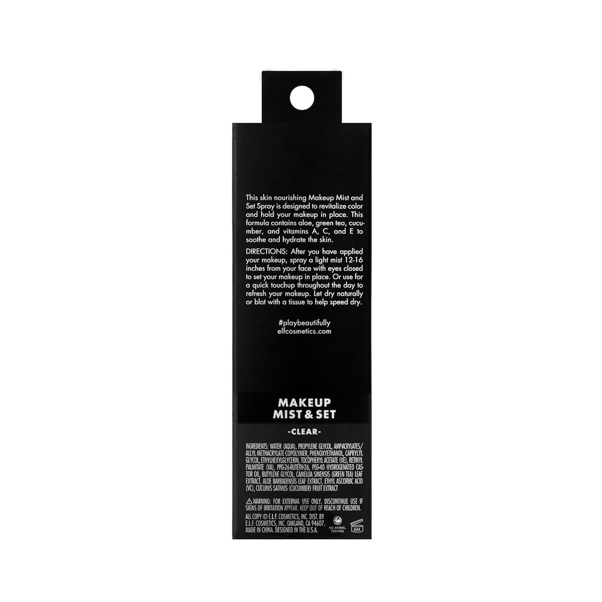 e.l.f. Makeup Mist & Set - Small, Lightweight, Long Lasting, All-Day Wear, Revitalizes,2.02 Fl Oz