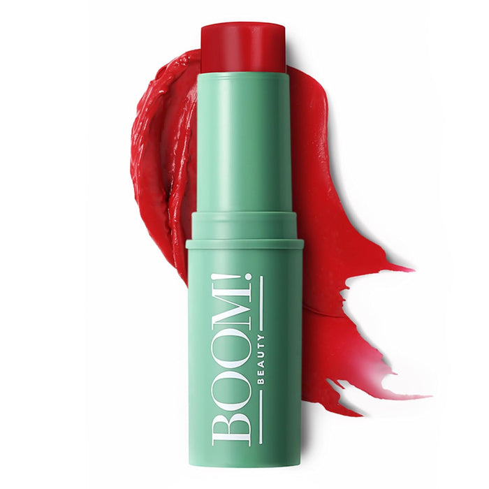 Boomstick Parisian Red - 3-in-1 Cream Blush Stick for Eyes, Lips & Cheek, Long-Wearing