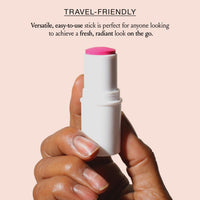 Boomstick Peony Pink ™ - Multistick for Cheeks & Lips - Vegan, Cream Blush Stick & Lipstick -Peony Pink