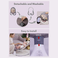 Baby Swing Chair Baby Swing and Bouncer - Electric Baby Bouncer Chair with Remote Control