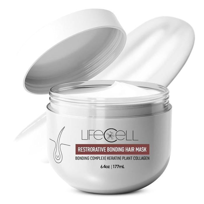LifeCell Repairing Hair Mask – Restorative Bonding Treatment with Bioactive Peptides, Keratin, Plant Collagen, Shea Butter & Coconut Oil – Deep Nourishment & Strength for All Hair Types