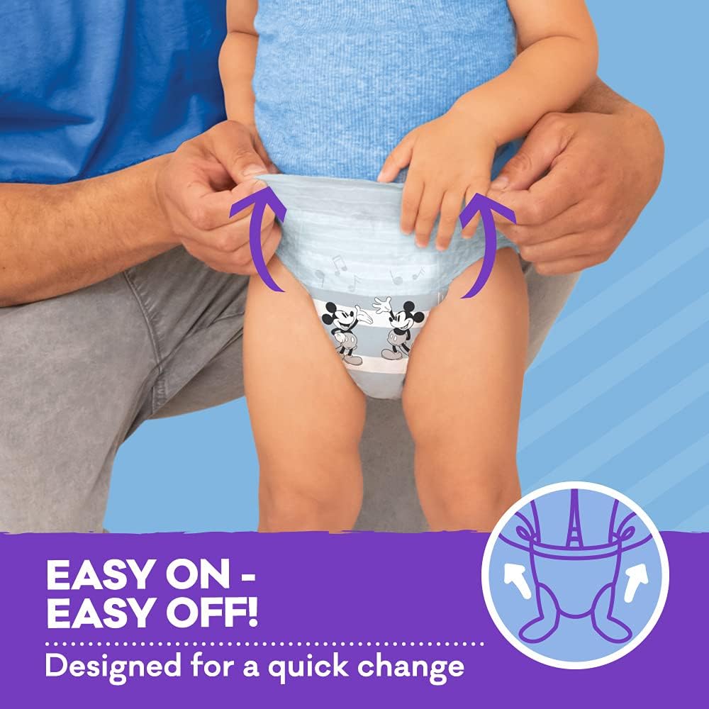 Huggies Ultra Dry Nappy Pants Boy Size 4 (9-14kg) 124 Count (2 x 62 Pack)