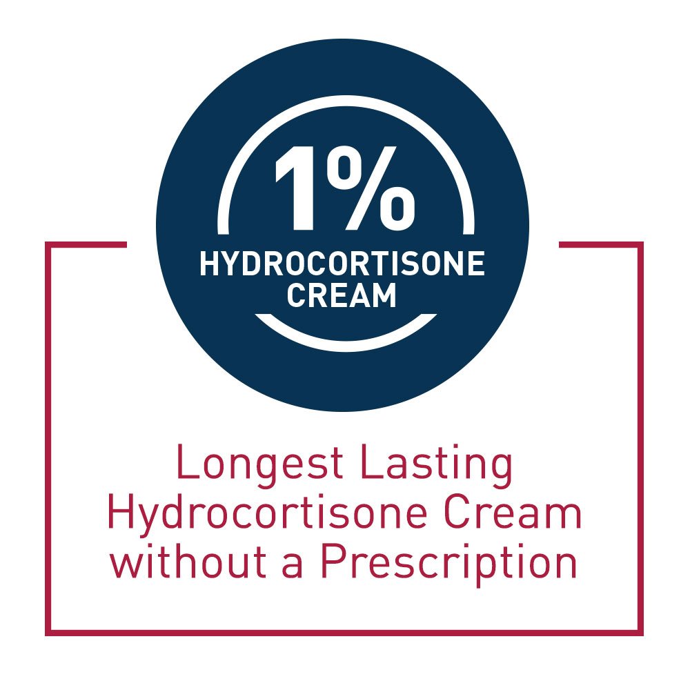 CeraVe 1% Hydrocortisone Anti-Itch Cream, Fragrance-Free Relief for Eczema-Prone & Dry Skin, 1 Ounce