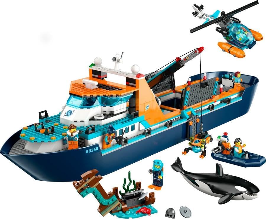 LEGO® City Arctic Explorer Ship 60368 Building Toy Set