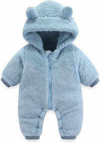 Girls Ballet Leotard Baby Girls Boys Winter Clothes Snowsuit Teddy Bear Onesie Outfit Newborn Fleece Jumpsuit Romper Coat Hooded Suit Baby Girl Bodysuit Lace (Brown, 3-6 Months)