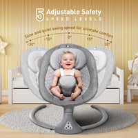 Baby Swing with Bluetooth Remote Control | Baby Swing Chair 5 Levels