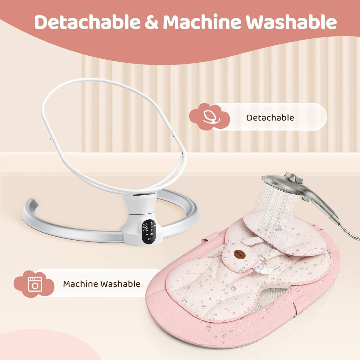 Baby Swing for Infants - Electric Baby Rocker with Exclusive App function-USA Product