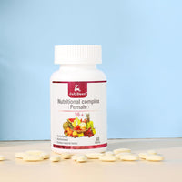 JulyDeer Multivitamin for Women 60 Tablets Complete Multimineral & Vitamin | A, C, D, E and B-Complex, Zinc & More for Lady Immunity, Hair, Skin & Nails, Digestion + Vegetarian ( 60 Count Pack of 1)