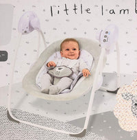 LADIDA Folding Baby Swing, Sweet Little Lamb Design, Soothing Music, Suitable for Newborns 079