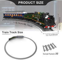 Mould King 12025 Orient Express Steam Locomotive Train Terminal Building Set,Remote Control Train Model Block Kit, STEM Toy to Build for Boys Girls Aged 8+ 3898pcs