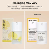 Honest Beauty Everyday Radiance Vitamin C Moisturizer | Improves Skin Tone | Vitamin C, Niacinamide, Pearl | EWG Verified, Vegan + Cruelty Free | 1.7 fl oz