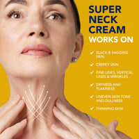 Korean Neck Cream for Firming & Tightening: Neck & Chest Anti-Aging Treatment for Crepey Sagging Skin & Wrinkles - Women & Men Turkey Neck Perfecting, 1.7 oz