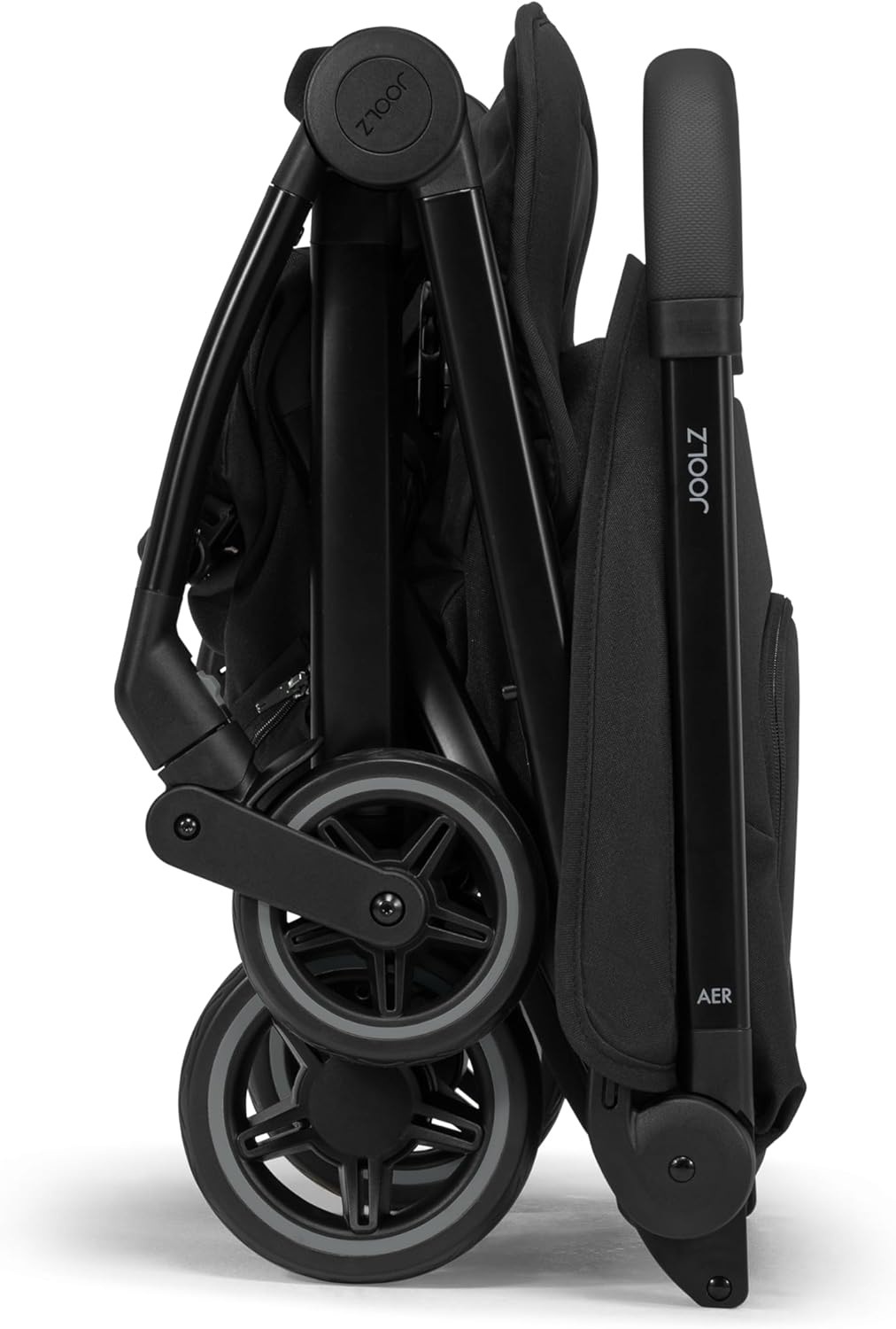 Joolz AER+ (Space Black) - Strollers & Prams, One-Hand Compact Fold, Ultra-Light Weight & Compact 6kg, Cot or Capsule, Travel Stroller, Carry Bag Included, Airplane Overhead