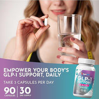 GLP-1 Support Supplement for Weight Loss - 32-in-1 with Probiotics for Fat Burn Boost Metabolism & Gut Health - Natural Daily Oral GLP1 Support for Women & Men - Vegan Gluten Free