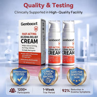 2026 Upgrade Eczema Cream【GMP Certified - Maximum 1% Hydrocortisone Strength】Eczema Relief Cream【NO.1-24H Deep Soothing】Fast-Acting Skin Recovery Tech for Rash, Redness, Inflammation & Bug Bites, 2PCS