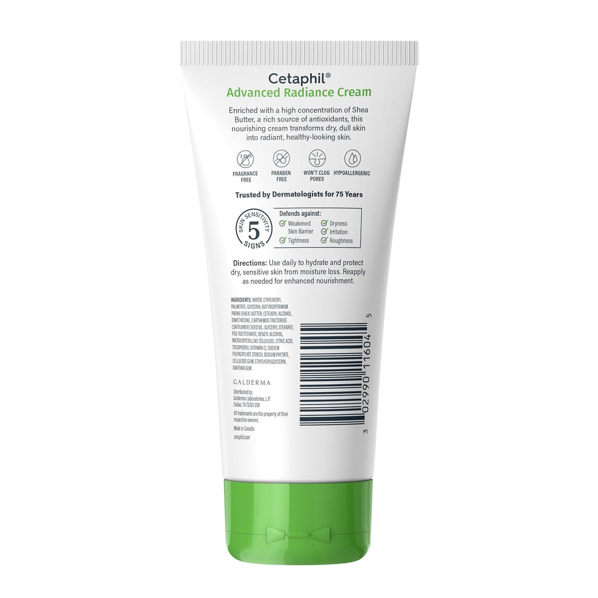 Cetaphil Advanced Radiance Cream with Shea Butter, 6 oz