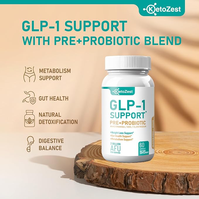 GLP-1 Support Weight Loss Supplement - Prebiotic Probiotic