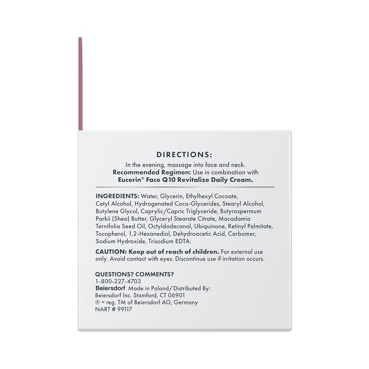 Eucerin Q10 Skin Care Set, Anti Wrinkle Daily Face Cream with Biotin (1.7 Oz) +