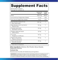 DHT Blocker Hair Growth Support Supplement - Saw Palmetto + Hair Vitamins for Women & Men - Supports Healthy Hair Growth & Thick & Strong-Hair - May Support Healthy DHT Levels - Low Loss Capsules