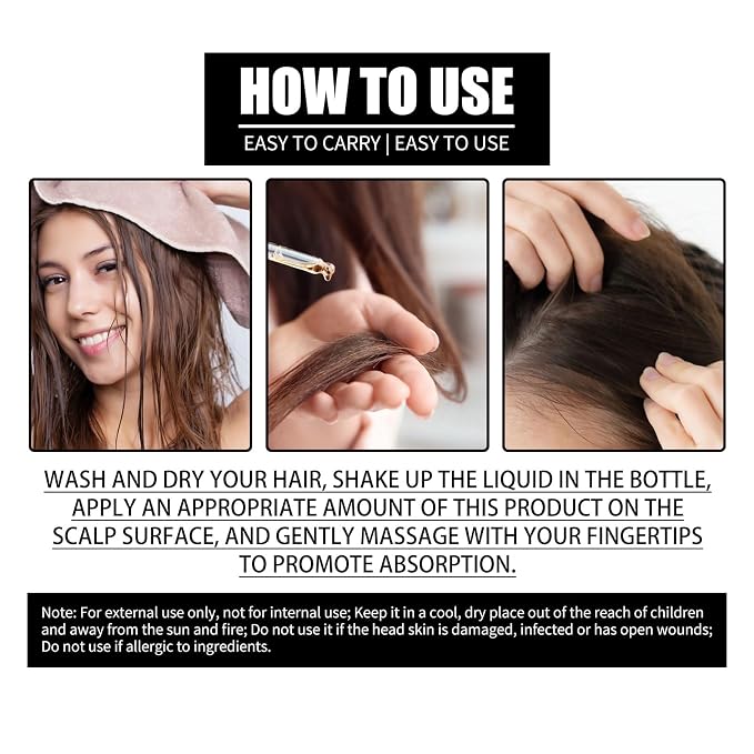 Biotin Hair Growth Serum Oil,Hair Supplement,1PCS）