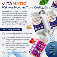 Vitamatic GLP-1 Support Supplement for Men & Women 60 Capsules - Made with Akkermansia, Probiotics, Prebiotic- 2 Pack