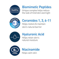 CeraVe Skin Renewing Night Cream, Niacinamide, Peptide Complex, and Hyaluronic Acid Moisturizer for Face, 1.7 Ounce, Packaging may Vary Visit the CeraVe S