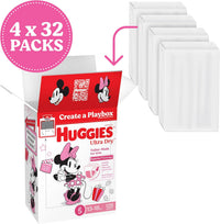 Huggies Ultra Dry Nappies Girls Size 5 (13-18kg) 128 Count