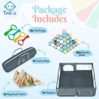 Baby Playpen with Mat 180×150cm, Baby Play Pen Extra-Large Playpens
