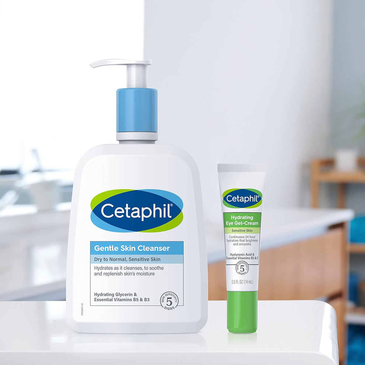 Cetaphil Hydrating Eye Gel-Cream, With Hyaluronic Acid, 0.5 Fl oz