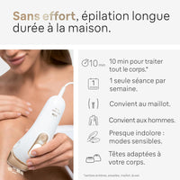 Braun IPL Silk·Expert Pro 5 Home Hair Removal with Storage Bag, Venus Razor, 4 Attachments, PL5358