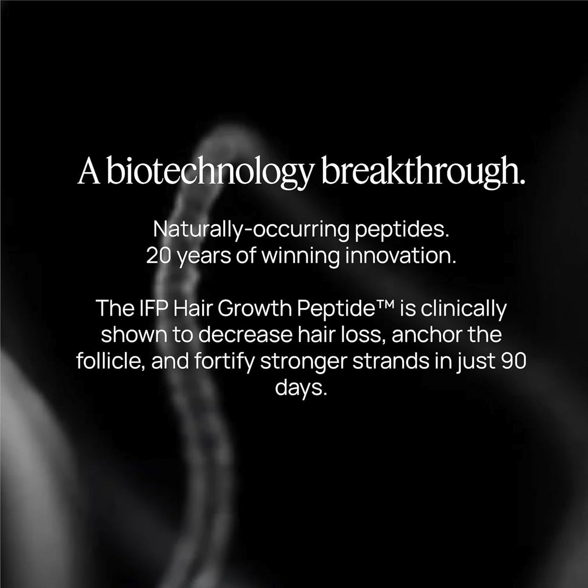 Women's Hair Growth Peptides, Doctor Recommended, Follicle Fortifying Biotechnology, Clinically Shown to Reduce Hair Loss