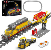 Mould King 12027 EMD SD40-2 Diesel Locomotive Train Model, 1170 Pieces Rail Train with Motor, Remote Controlled Building Block Kit for Kids/Adult Collections Enthusiasts