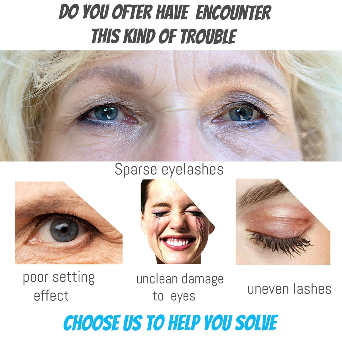 Mascara for Older Women 60 Plus Sensitive Eyes (2pcs)