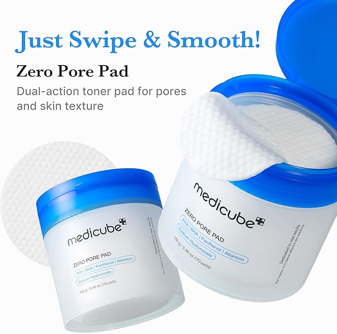 medicube Toner Pads Zero Pore Pad 2.0 for Exfoliation and Pore Care