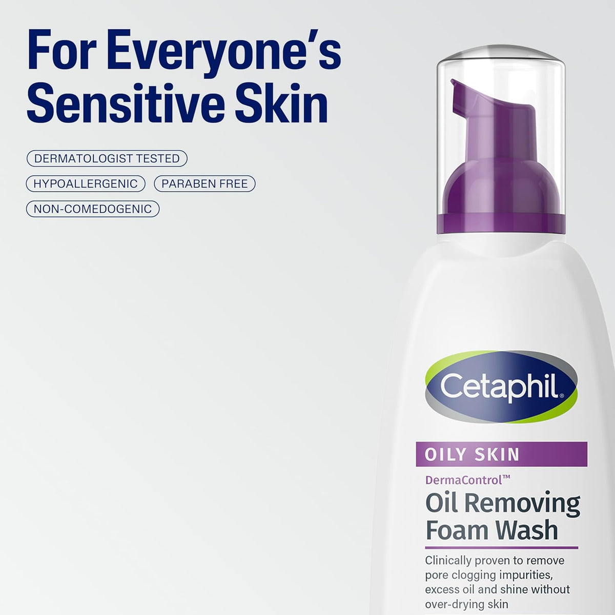 Cetaphil Pro Oil Removing Foaming Face Wash, Sensitive Skin, 8 fl oz, 3ct |