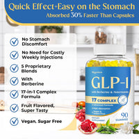GLP-1, GLP-1 Supplement for Women & Men with Berberine, Akkermansia