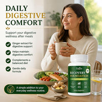 Zafira Organics Recovery Foundation Capsules | Mood & Mental Focus Support | Daily Wellness & Digestive Comfort | Saffron Extract, Myo-Inositol, Magnesium & Ginger Extract | Non-GMO | 60 Capsules