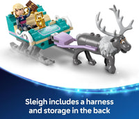 LEGO Disney Frozen Anna’s Sleigh Adventure, Princess Toy for 4+ Year Old Girls & Boys