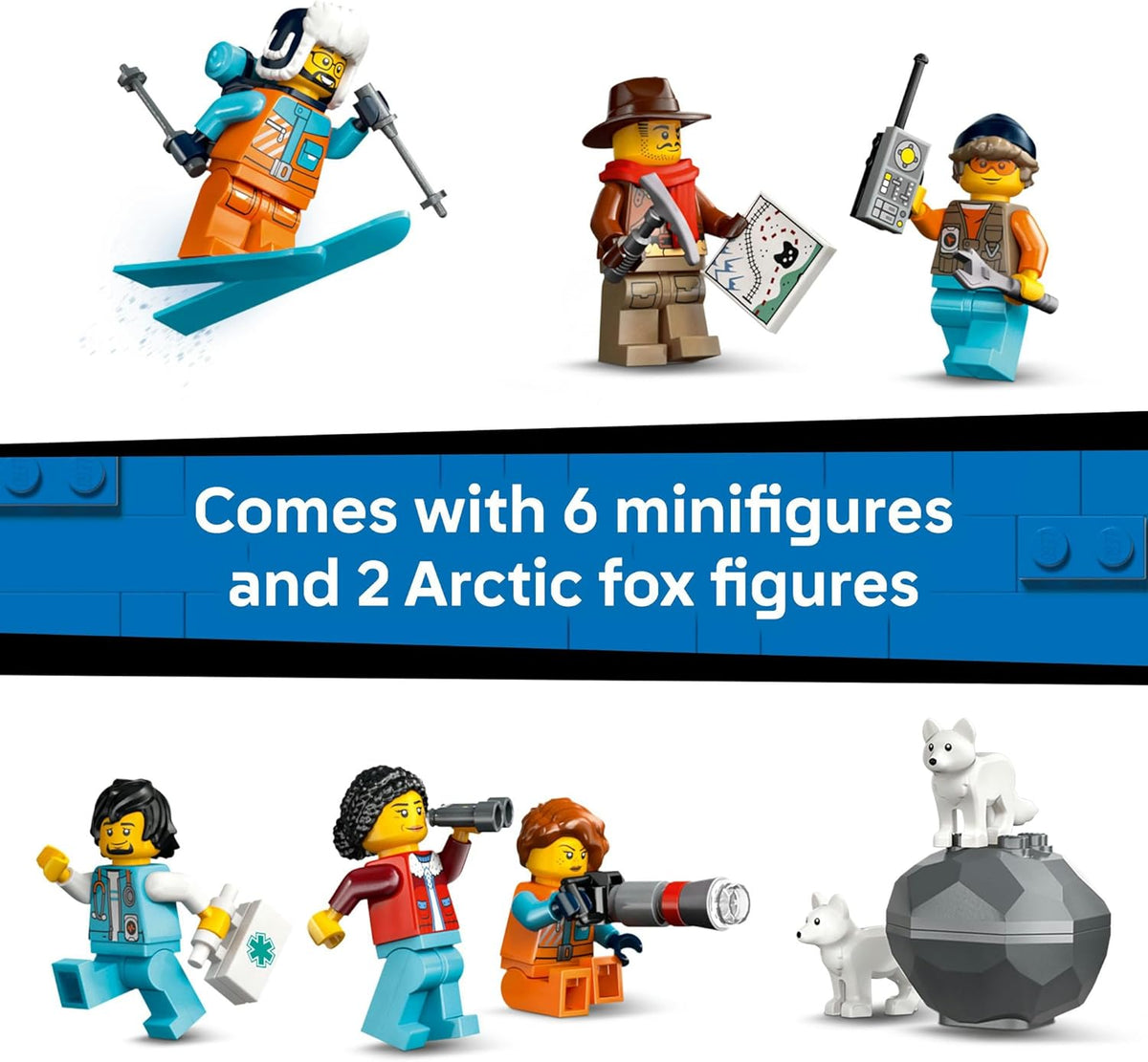LEGO® City Explorers’ Arctic Polar Express Train 60470 Set for Fans of STEM Toys and Pretend Play Aged 7 and Up