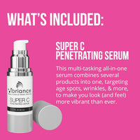 Vibriance Bundle Skincare Set | Super C Serum, Moisturizing Cleanser and Face Cream