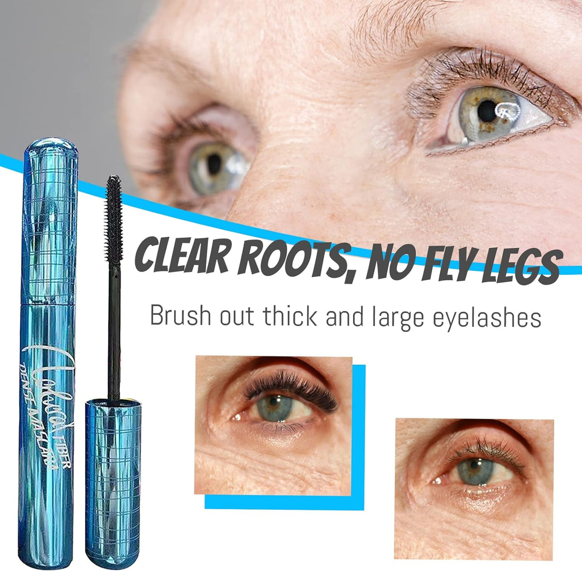 Mascara for Older Women 60 Plus Sensitive Eyes (2pcs)