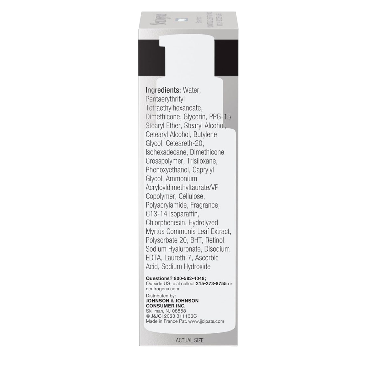 Neutrogena Retinol Face Moisturizer Cream, Rapid Wrinkle Repair, Anti-Wrinkle Night Moisturizer Cream, Anti-Wrinkle Face & Neck Cream Moisturizer with Hyaluronic Acid & Retinol, Paraben-Free, 1 fl. oz