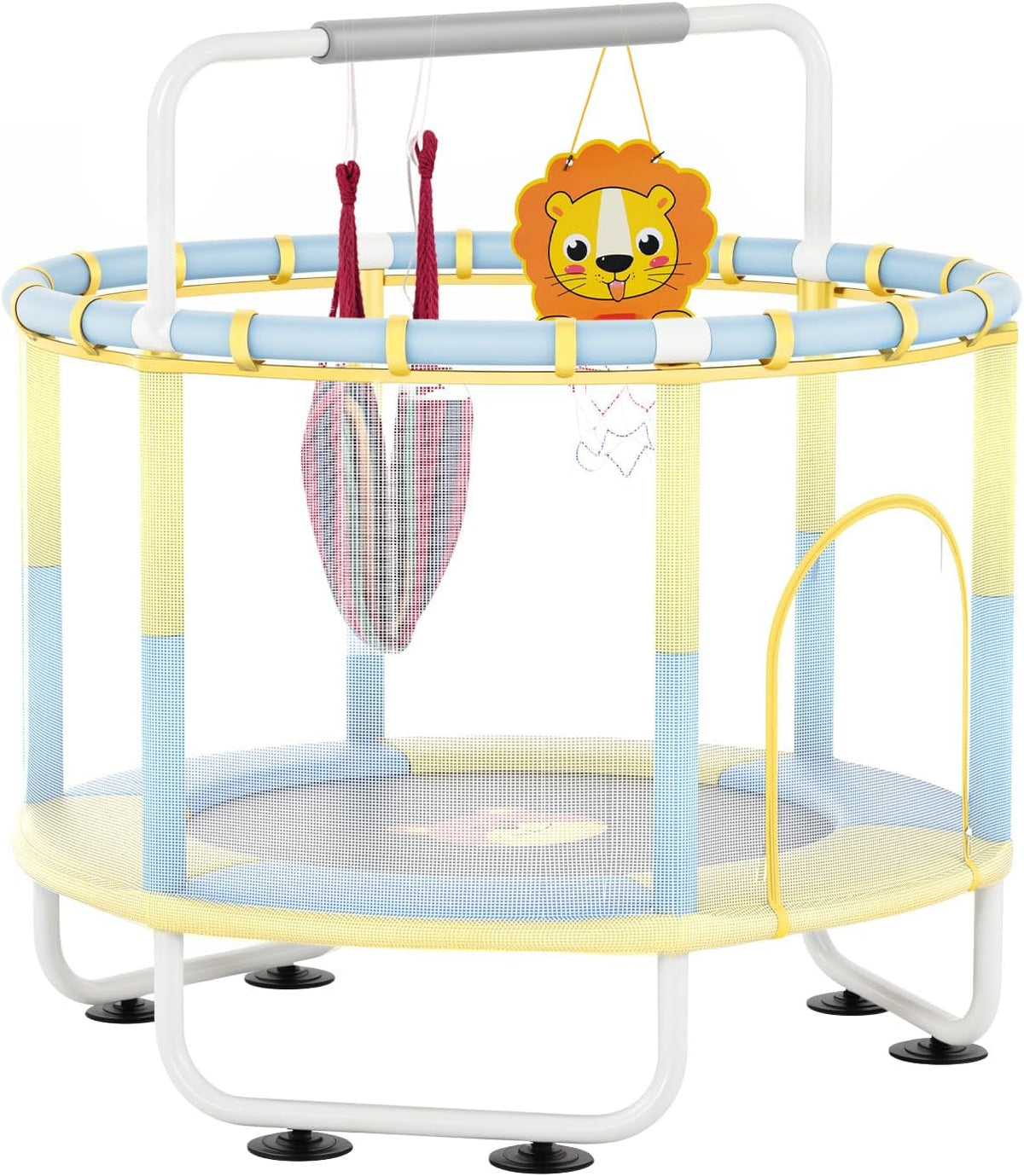 Advwin Kids Trampoline, Indoor Outdoor Rebounder w/Safety Enclosure Net
