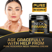 PURE RESEARCH Neck Firming Cream - Anti Wrinkle Cream Day & Night Face Neck and Décolleté Cream