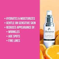 Vibriance Super C Serum for Mature Skin, Made in USA.Targets Age Spots, Wrinkles, 1 fl oz - Pack of 2