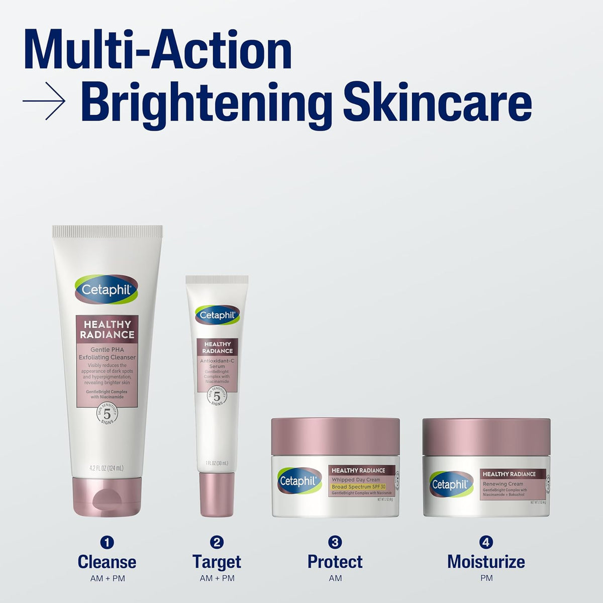 Cetaphil Face Cream,Reduces Look of Dark Spots, Brightening Lotion, Designed for Sensitive Skin, Hypoallergenic, Fragrance Free, 1.7oz