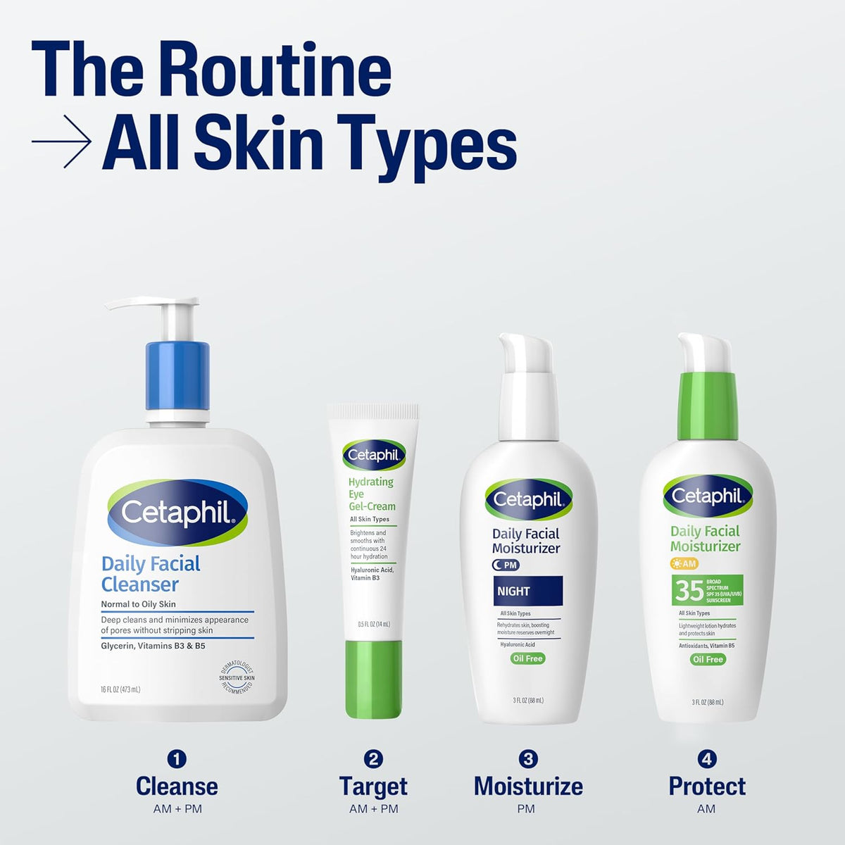 Cetaphil Face Moisturizer, Daily Oil Free Facial Moisturizer with SPF 35