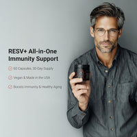 LifeCell ResV+ All-in-One Immunity Supplement – Resveratrol, Vitamin C, and D – Supports Healthy Aging, Skin Hydration, Joint and Heart Health – 100% Vegan – 60 Capsules – 30-Day Supply