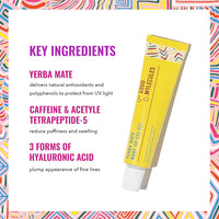 Good Molecules Yerba Mate Wake Up Eye Gel - Hydrating Under Eye Gel Cream with Hyaluronic Acid and Caffeine - Target Dark Circles and Puffiness - Skin Care for Face