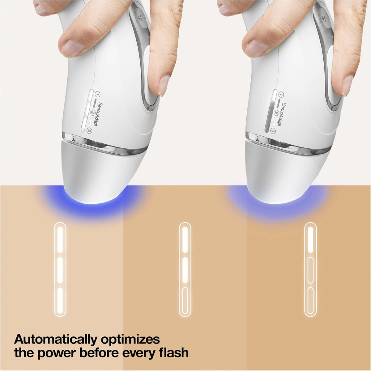 Braun IPL Silk-Expert Pro 3 PL3133, Visible Hair Removal Featuring Pouch, Gifts for Women White/Silver